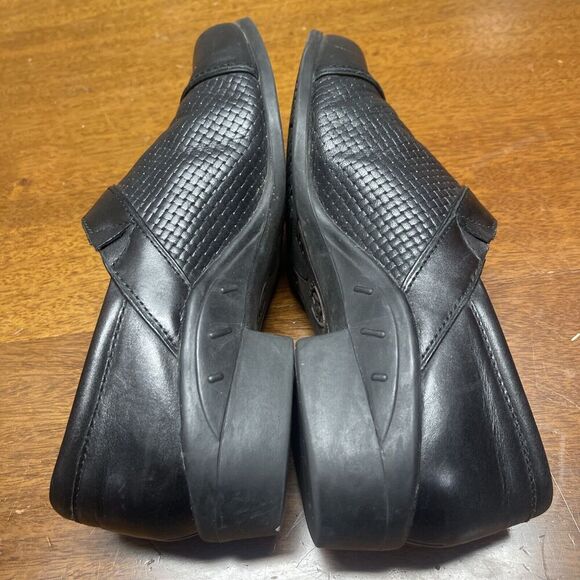 Ariat Womens Clogs Shoes Black Leather Heel Slip Ons (size 7.5B) Comfort Walking - Picture 9 of 12